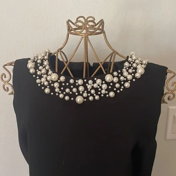 Ellen Tracy Dresses Ellen Tracy Black Dress Pearl Neckline